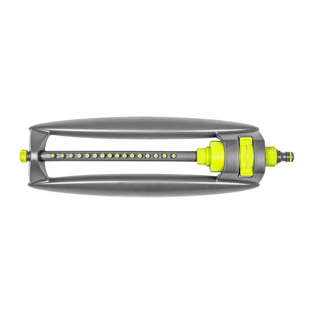 Lawn Sprinkler for Garden Watering - Oscillating Bar Sprinkler with Quick-Click Hose Connector, Covers up to 336 sqm - Adjustable Spray Range, Grass Irrigation Tool, Hozelock and Gardena Compatible GL