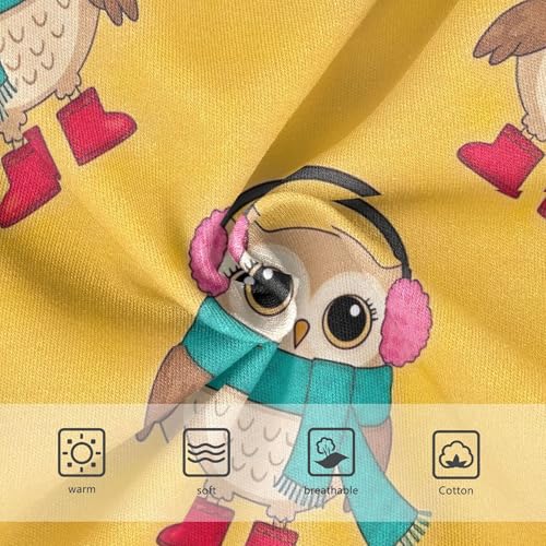 Cotton Toddler Underwear Floral Cute Cartoon Owls Blue Orange Girl Panties Cute Stylish Briefs Kids Undies 2t3