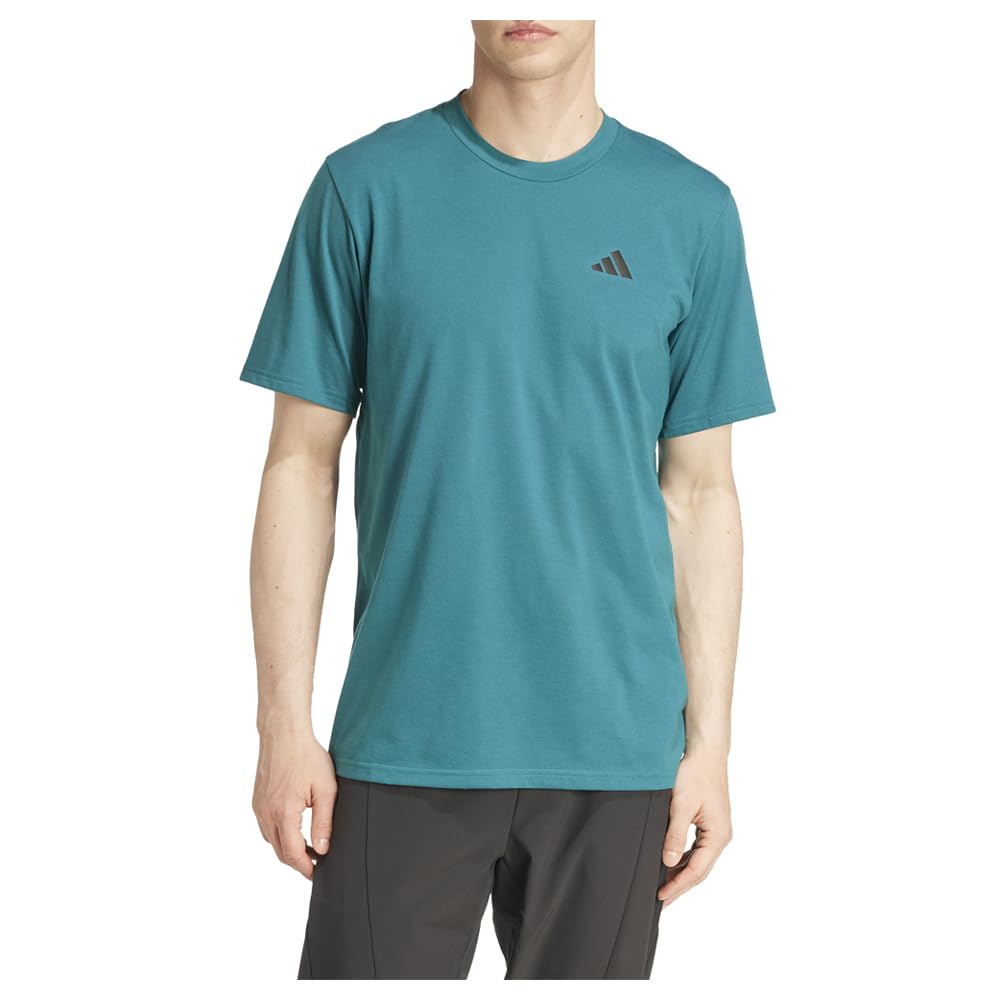 adidas Men's Essentials Feel Ready Training T-Shirt X-Large Legacy Teal/Black