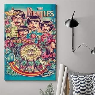 YBRAVO Poster du groupe des Beatles - Impression sur toile - Décoration murale moderne pour chambre à coucher - 30 x 45 cm – Image 6