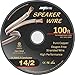 High Performance 14 Gauge Speaker Wire, Oxygen Free Pure Copper - UL Listed Class 2 (100 Feet Spool)
