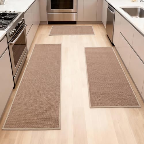 Riveroy Kitchen Mat Set of 3 – Non-Slip, Super Absorbent