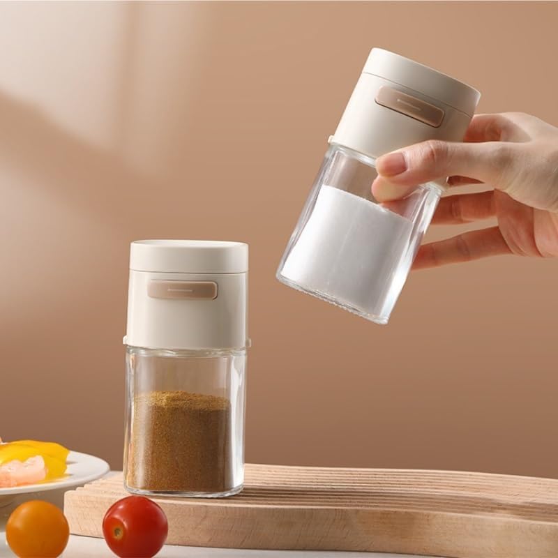 Press Type Household Sealed Seasoning Bottle with Storage Container
