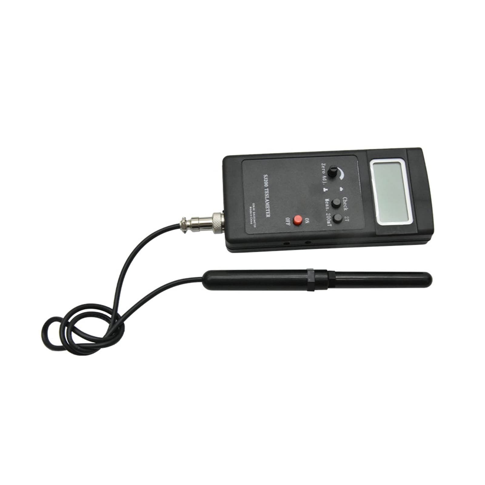 SJ200 Digitales Gaussmeter Statisches Magnetfeld Tesla Tester 0-200mT-2000mT 3 1/2LCD Standardsonde+Netzteil