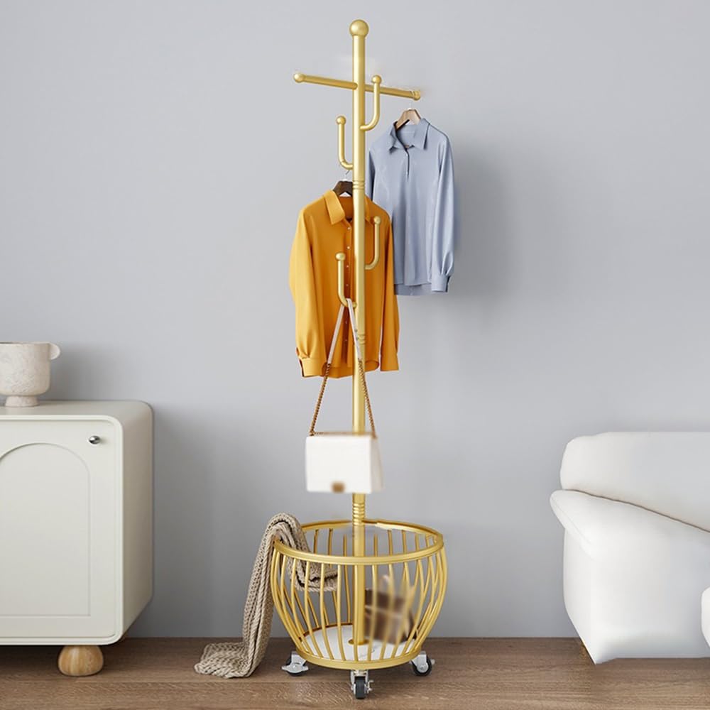 Organizer Rack Coat Rack Floor Bedroom Hanger Household Clothes for Bedroom