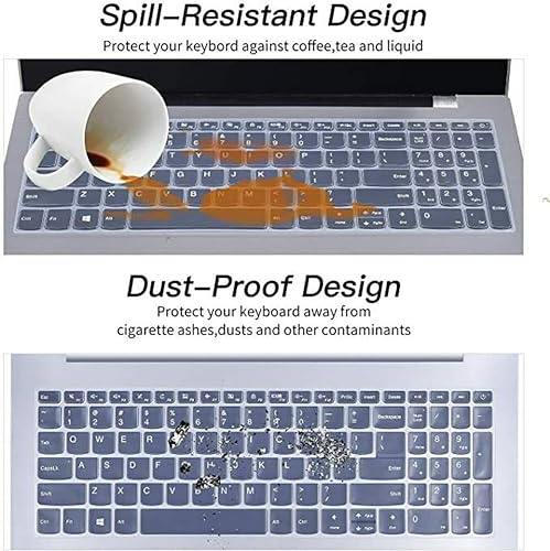 Image of Universal Silicon Keyboard Protector for 15.6 inch Laptop - Dustproof, Anti - Spill Cover, Compatible with Most Laptop Brand Pack of 2