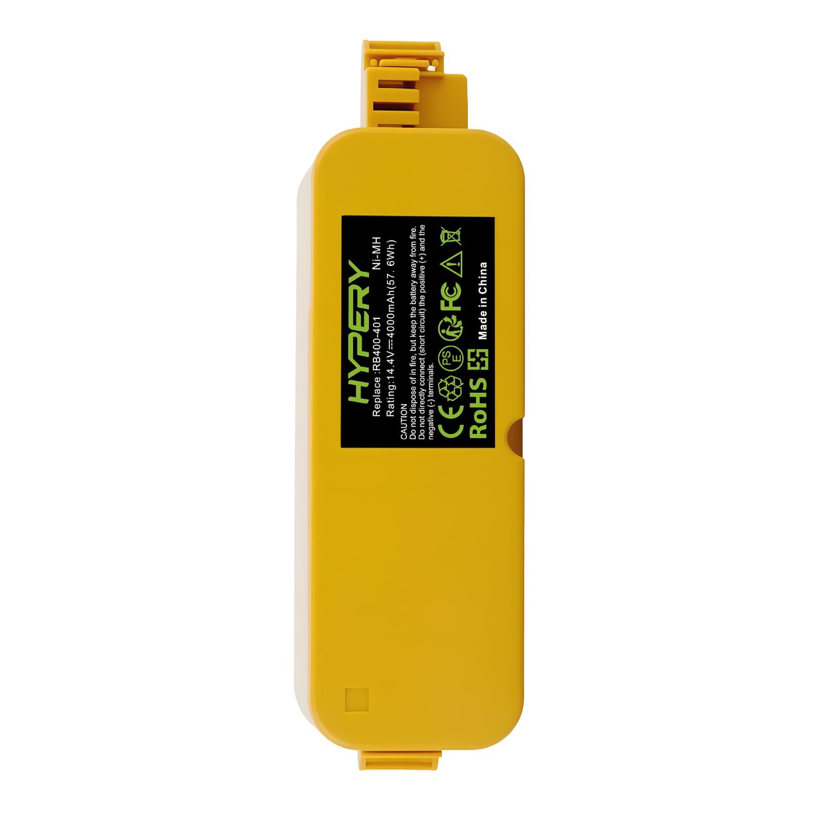 Batteria di ricambio NiMH da 14,4 V 4000 mAh con maggiore sicurezza e durata prolungata – Compatibile con Roomba 400 Serie 405 410 415 416 418 4000 4100 4105 4110 4130 4150 4170 4188 4210 4220