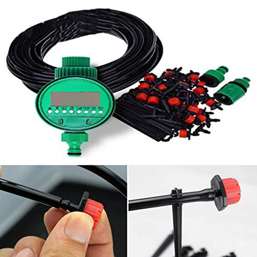 25M automatique Diy Micro-Drip Irrigation Système d'irrigation des plantes de jardin Kits tuyau avec arrosage réglable goutteurs de jardin Kits