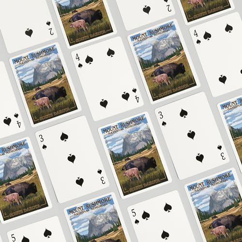 Lantern Press Naipes Mount Rushmore, 52 Cartas Póker miniatura 4