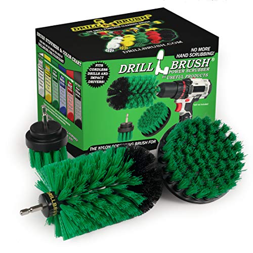 Drill Brush Power Scrubber by Useful Products - Drillbrush oven cleaner brush set - Kitchen Cleaning Brush Drill Brush Set - Kitchen Accessories - Drill Brush Attachment Countertop Scrubber Brush Set