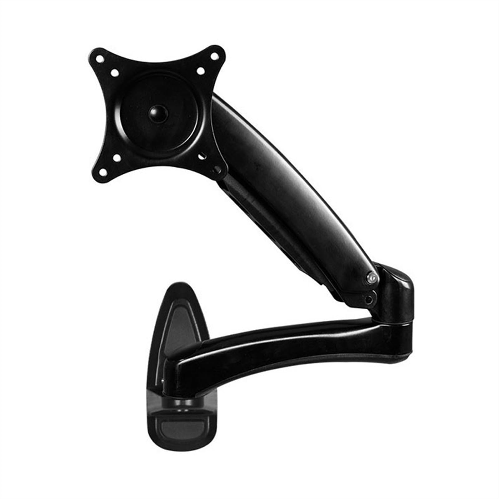 Aioneer Monitor Arm Monitor Wall Mount For 15-32 Inch Screens, Gas Spring Single Wall Mount Monitor Arm Holds Up To 17.6Lbs, 75X75/100X100 Mm Monitor Mount Arm-Black