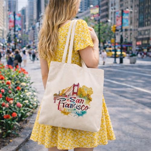 Bolsa tote de lona para viajes World Travel miniatura 2
