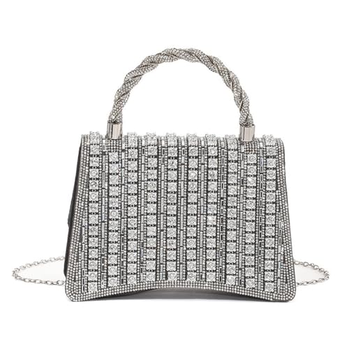 Sac à main de soirée avec strass pour sublimer une robe de cocktail de femme - 5