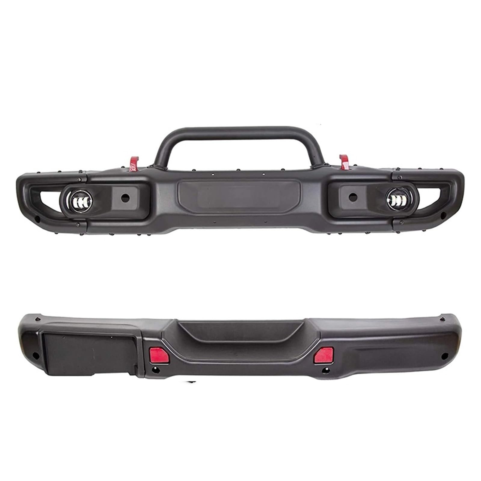 Przedni tylny zderzak kompatybilny z Jeepem kompatybilny z Wranglerem JK JL JT Gladiator stalowy aluminiowy części samochodowe 2007-2022 lata(Rear BumPer Steel)