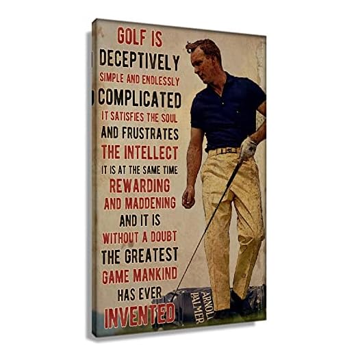 Framed Golf Sport Quote Canvas Wall Art
