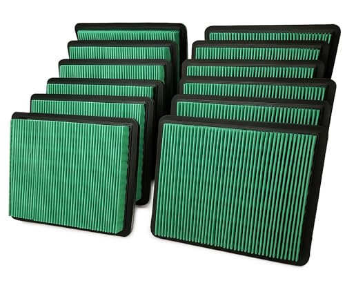 Hippotech Lot de 12 filtres à air de rechange pour tondeuse à gazon Honda GCV160 GC160 GCV190 GC190 GC190