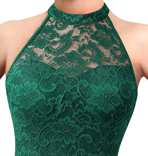 Image of VFSHOW Womens Formal Sexy Halter High Slit Prom Wedding Guest Maxi Dress 2023 Illusion Sweetheart Neckline Evening Long Gown