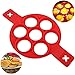 Produktbild Silikon Pfannkuchenformen Antihaft Silikonform für Pfannkuchen Pfanne Flip Eier Form Pfannkuchen Käse Eier Nonstick Silikon Ei Ring Pfannkuchen Form 7 Loch Silikon Omelett Form