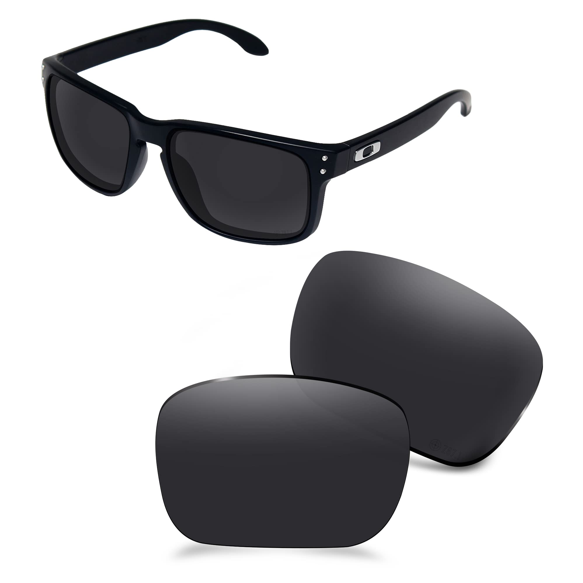 Aozan Men's Onyx Black Ansi Z87.1 Polarized Replacet Lenses Compatible With Oakley Holbrook