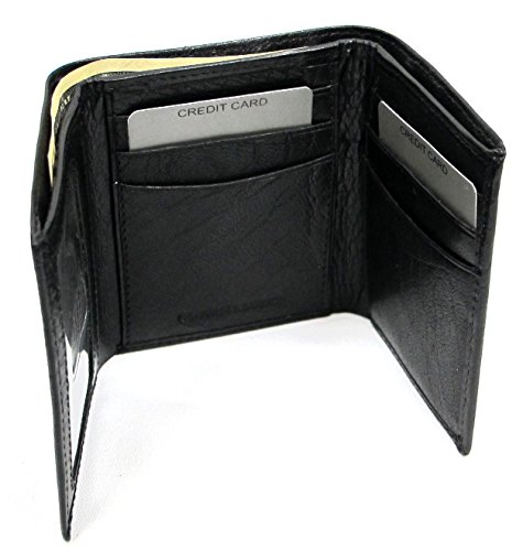 Hi End Italian Leather Men's Wallet Tri-Fold Gift Box Black Brown Cognac4