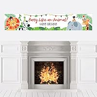 Algopix Similar Product 18 - Big Dot of Happiness Jungle Party