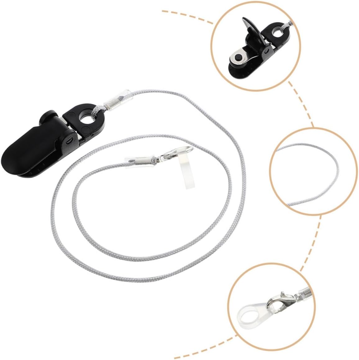 Retainer Cord Convenient Rope for Boys and Girls Elderly Lost Lanyard Clip
