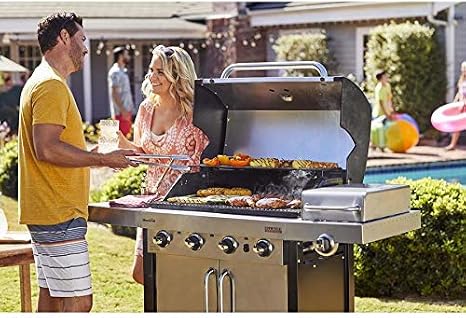 Grill Replacement Parts for Charbroil 463215515, 463268007, 463268008, 463268107, 463244011, 463251512, 463215514, 463268606, 463247009, 463268706, 463215513 Models, G614-0045-W1 Heat Tent 4-PACK