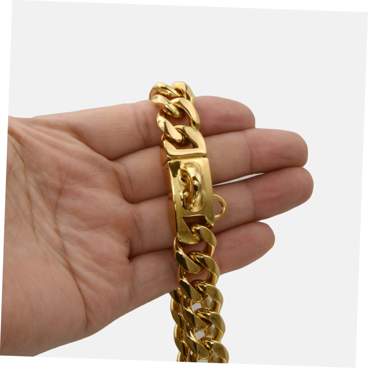 GALPADA Collier Chien Inoxydable Or Morsure Accessoire Délicat pour Animaux de Compagnie Collier Chiot Durable et Réutilisable