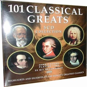 101 Classical Greats: 5 CD Collection by Various Composers