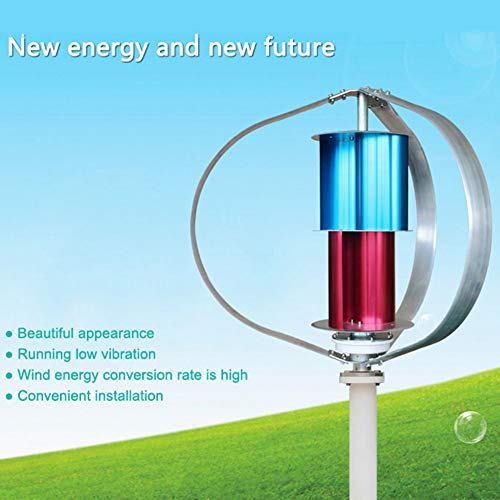 LiRongPing 300W 12V wind turbine vertical wind turbine, garden wind turbine wind turbine wind turbine with 3 blades.