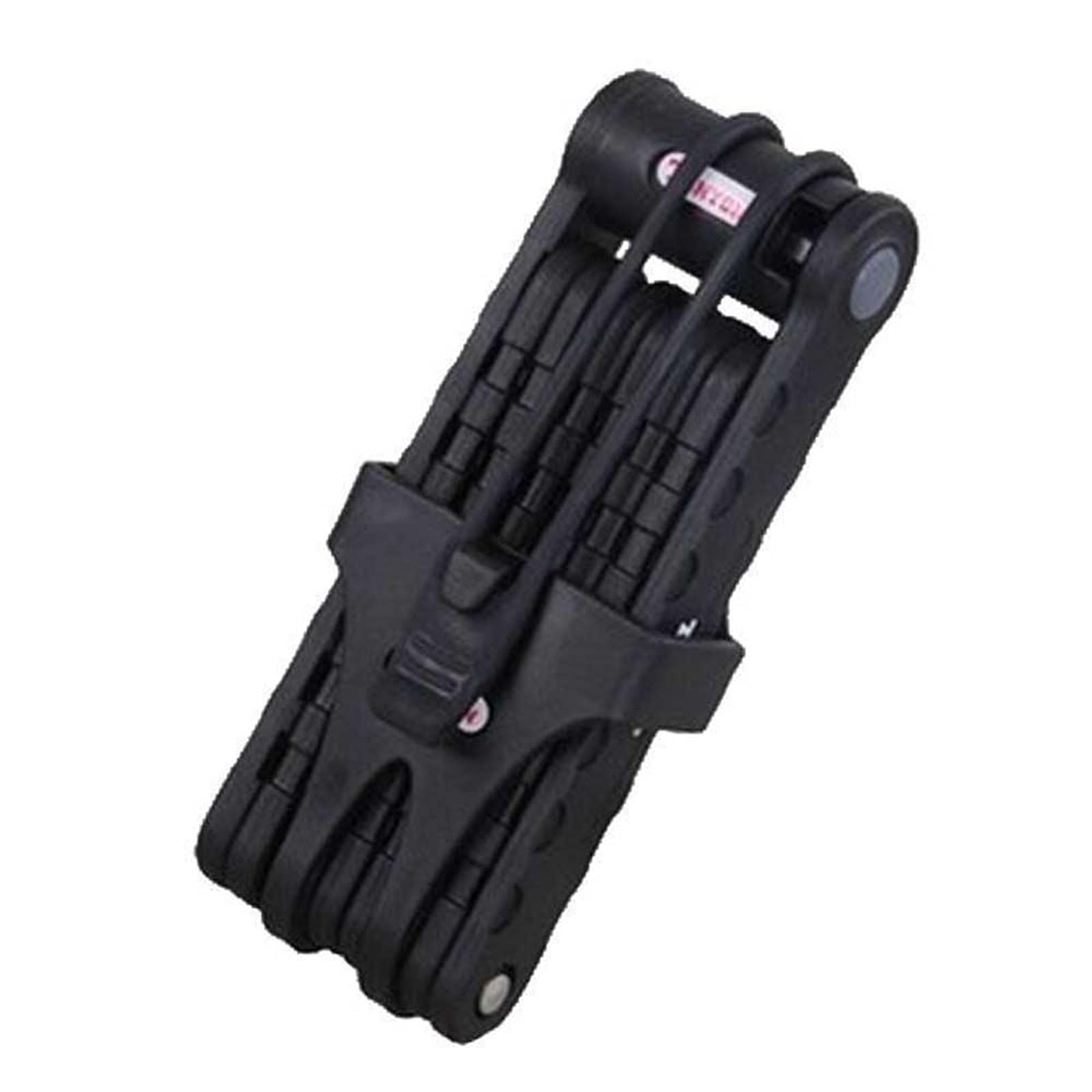 Serrure de Vélo Pliante Compacte-Serrure de Vélo de Montagne à 8 Sections-Serrure de Vélo Pliable Antivol Robuste,Black