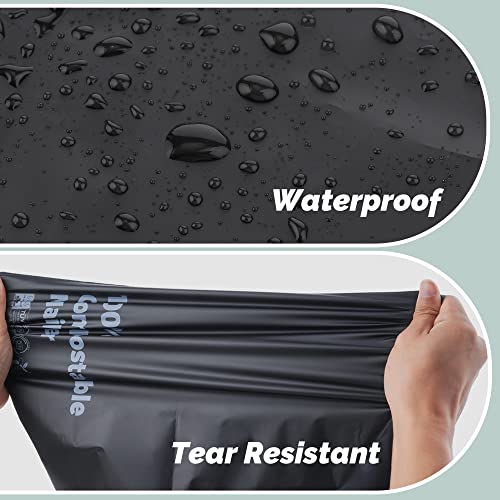 JENCENBIO Bio-Versandtaschen, 26x38cm, 50 Stück, kompostierbare Versandtasche für Kleidung und Textilien-Weiße