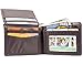 Big Skinny Men's L-Fold Passcase Leather Slim Wallet, Holds Up to 30 Cards, Brown