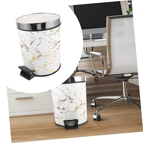 Caneca de basura rectangular con pedal Mobestech 8L miniatura 5