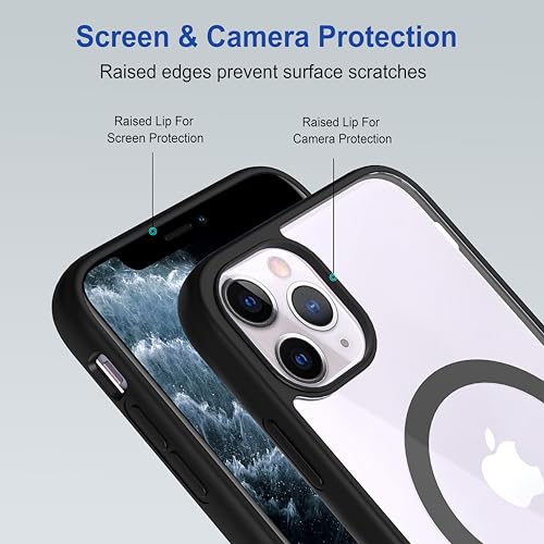 Image of Zapcase Back Case Cover for iPhone 11 Pro Max | Compatible for iPhone 11 Pro Max Back Cover | Scratch-Resistant Back Cover | Black