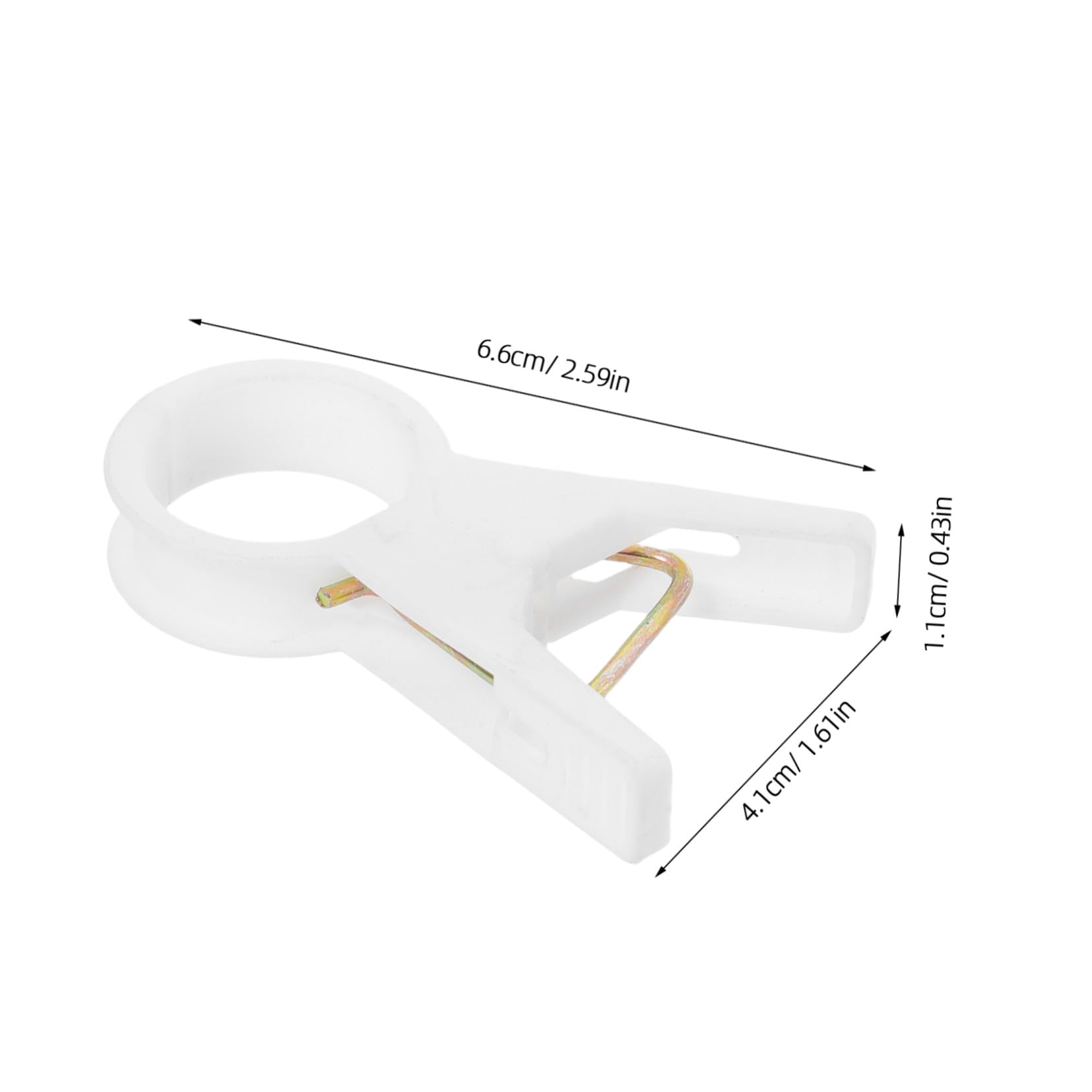 BESTonZON Clip di Fissaggio per Viti da Serra 100 Pezzi in Plastica Bianca