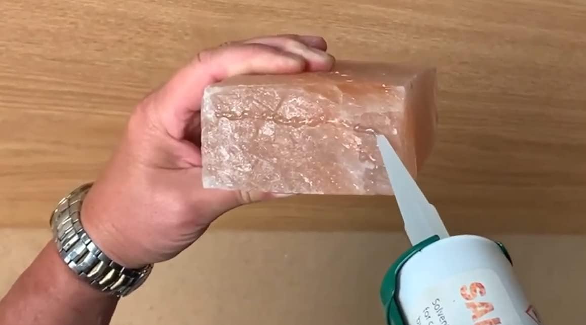 Himalayan Salt Glue 4 Pack Adhesive for Joining Himalayan Salt Bricks, The Perfect Sealant to Join Salt Tiles and Salt Blocks for Wall, Strong bonding Adhesive for Joining Plastic metrials Products