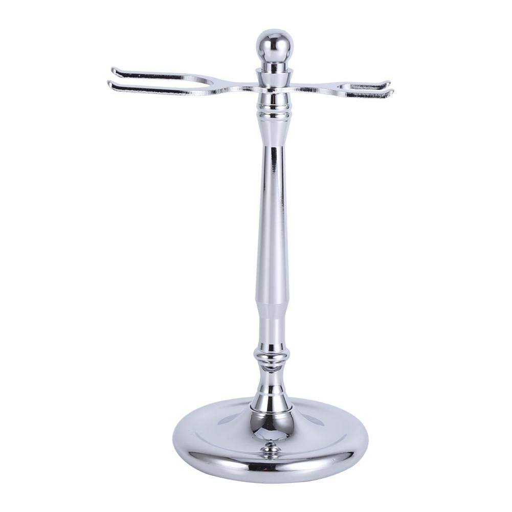 ANGGREK Deluxe and Brush Stand 4 Types Fashionable Alloy Shaving Tool Safety Shaving Brush Stand Rack Frame Brushes Holder (2#)