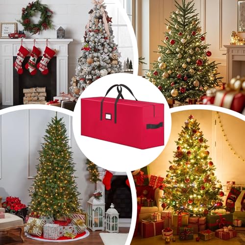 Contenedor de árbol de Navidad artificial para solucionar el polvo en el garaje 5