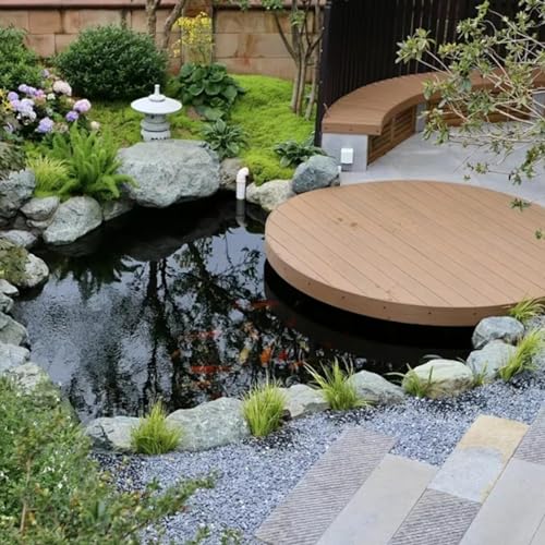 Wkładka do stawu HDPE 1 x 1 m, grubość 0,12 mm, guma do ogrodowych stawów rybnych, sztucznych jezior i placów budowy, wytrzymały, wodoodporny materiał