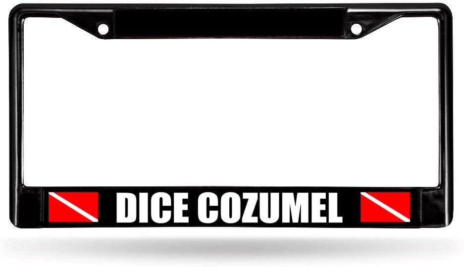 Car Plate Frame Dive Cozumel Scuba Diving Steel Metal