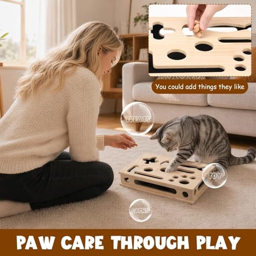 Jouet interactif de recherche de nourriture puzzle gratter chat