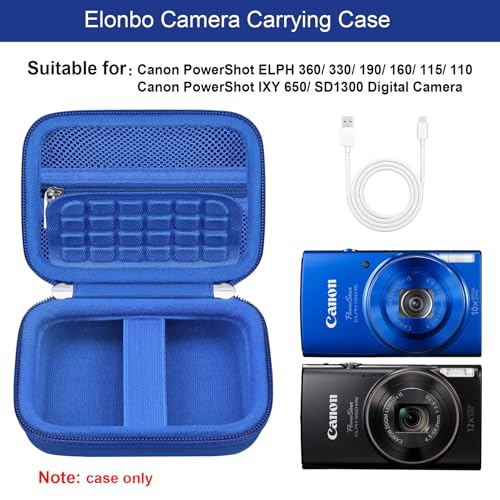 Funda para cámara Canon PowerShot ELPH 360 HS azul miniatura 2