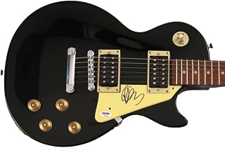 Paul Banks Signed Autograph Full Size Black Les Paul Electric Guitar B with PSA/DNA Authentication PSA COA - Interpol - Turn On the Bright Lights Antics Our Love to Admire El Pintor Marauder The Other Side of Make-Believe