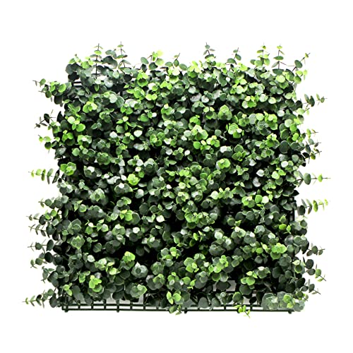 BONERVA | Jardín Vertical Artificial Eucalipto | Pack 4 Piezas 50x50cm (1m²) | Planta Artificial Decorativa para hogar, Oficina, Hotel, Restaurante,etc | MAL1204