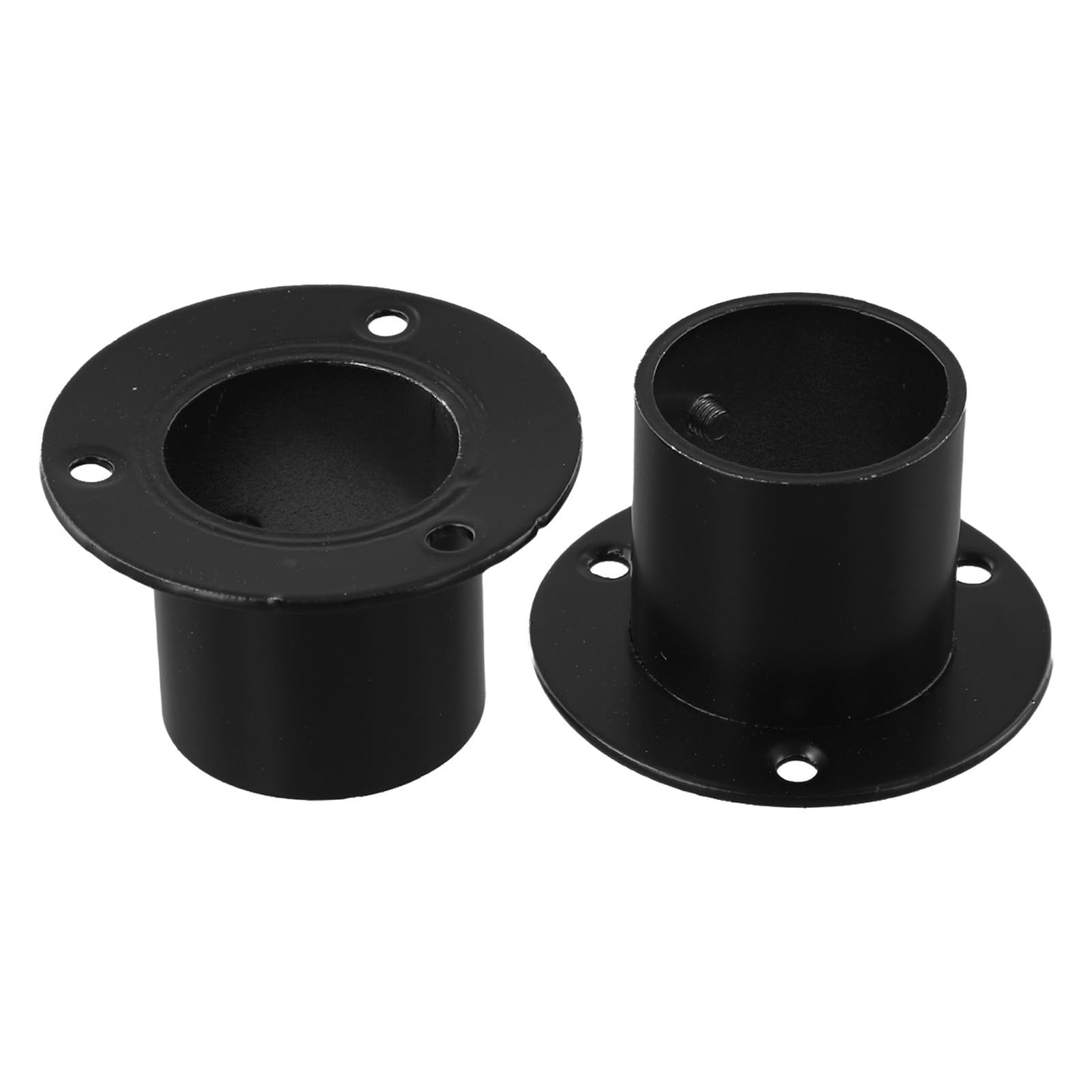 Cozypuff 2pcs Wardrobe Rail Brackets, Stainless Steel Flange Rod Socket Supports for Closet Clothes Hanging Bar 19-32mm (22mm)