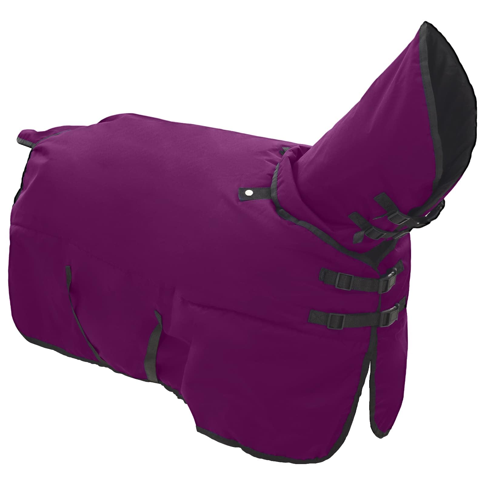 Manta para Caballo Verde Oscuro y Negro 165 cm Poliéster,Deportes,Actividades al Aire Libre,Equitación,Cuidado de Caballos,Mantas y Capas para Caballos,2.164kg-42013166