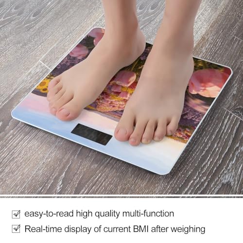 Báscula digital de baño con plataforma de vidrio templado miniatura 5