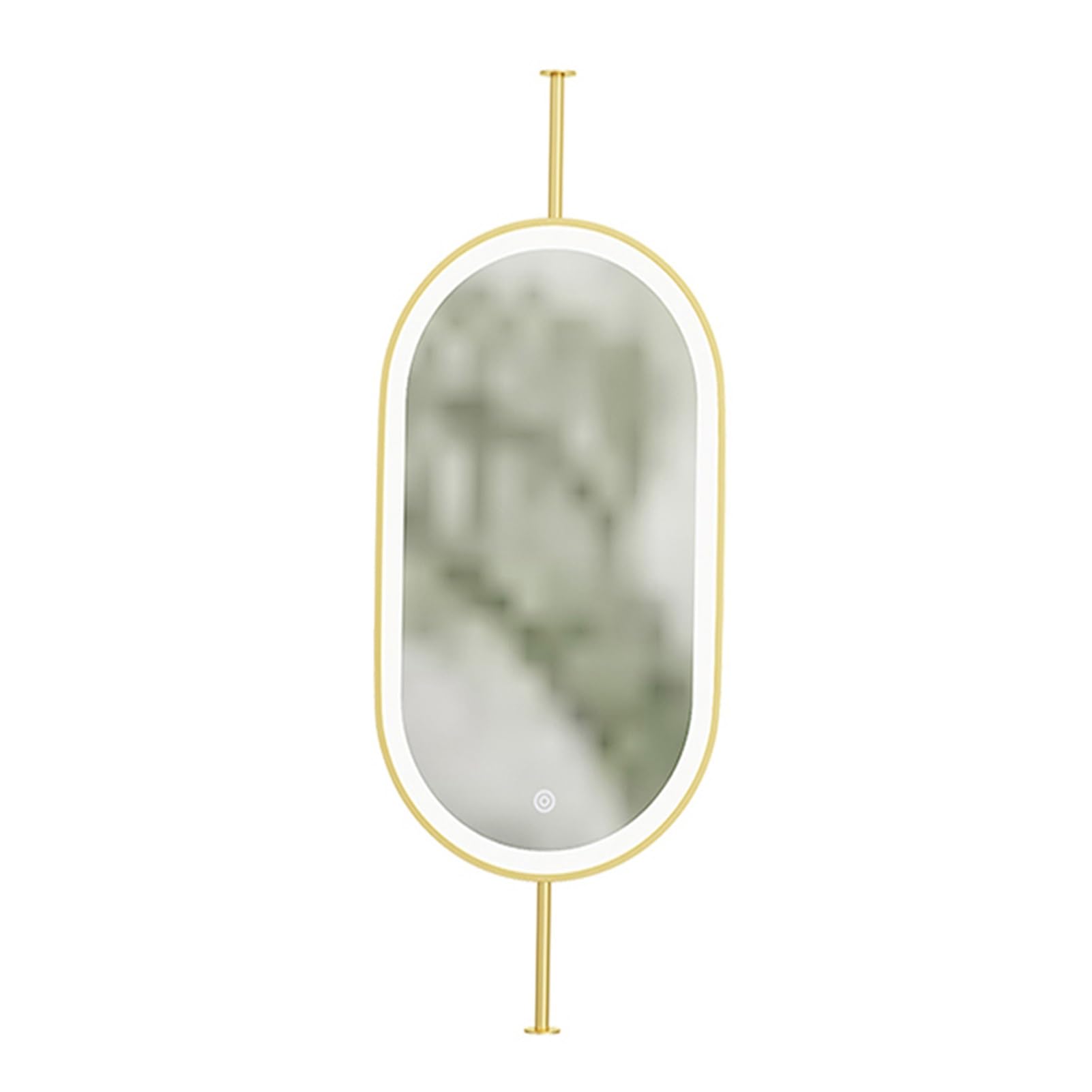 Espejo de techo ovalado giratorio con luz regulable y giro 360° Ele Home Accent