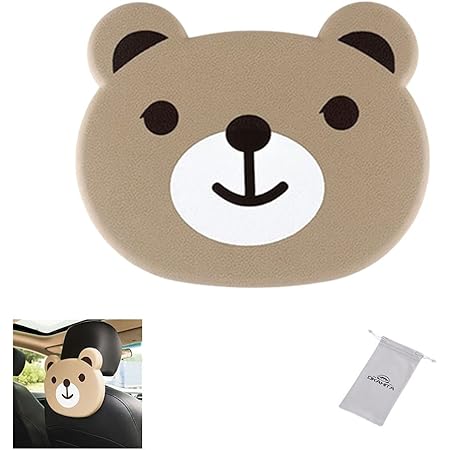 Amazon Okahita 車用 テーブル 車 トレイ 折りたたみ式 車内用品 車用収納 かわいい 収納便利 自動車テーブル 簡単取付 ドリンクホルダー付 後部座席 車載 簡易テーブル カー用品 車内便利グッズ クマ トレイ 車 バイク